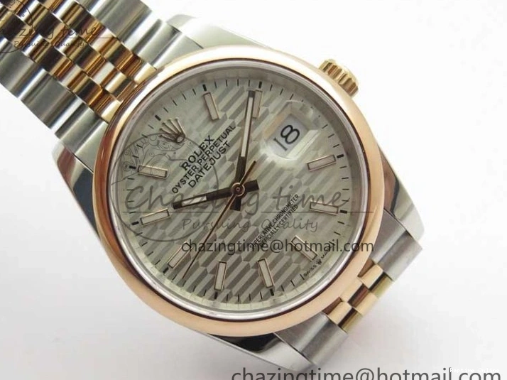 0123 TravelReady DateJust 36 SS RG 126201 BP Maker 1:1 Best Edition Silver Dial on Jubilee Bracelet 2506